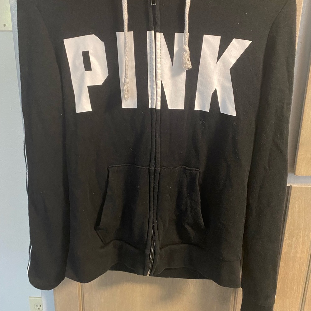 Pink Victoria’s Secret Sweater Snap closure sleeves